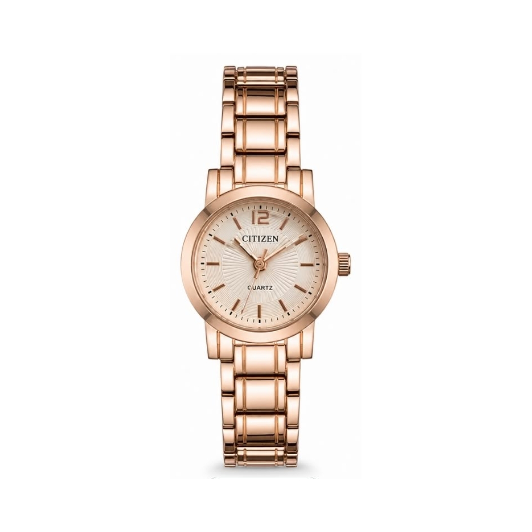Citizen  Women's Elegant Rose Gold Quartz Watch – Classic Bracelet Design